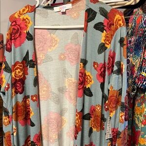 Lularoe Floral Sarah Cardigan Duster
